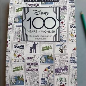 New, 100 Year Anniversary of Disney, Art of Coloring Book